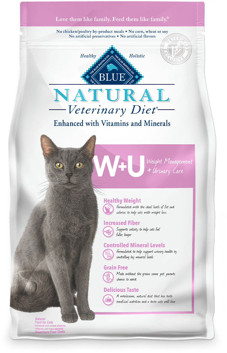 BLUE Buffalo Natural Veterinary Diet W+U Weight Management + Urinary Care (Dry)